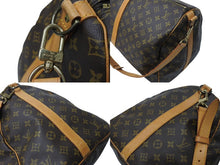 Load image into Gallery viewer, LOUIS VUITTON ルイヴィトン モノグラム キーポル55 ボストンバッグ M41414 ブラウン ロゴ ゴールド金具 美品 中古 4c070188