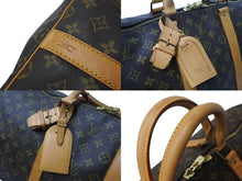 Load image into Gallery viewer, LOUIS VUITTON ルイヴィトン モノグラム キーポル55 ボストンバッグ M41414 ブラウン ロゴ ゴールド金具 美品 中古 4c070188