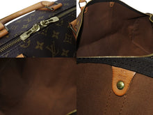 Load image into Gallery viewer, LOUIS VUITTON ルイヴィトン モノグラム キーポル55 ボストンバッグ M41414 ブラウン ロゴ ゴールド金具 美品 中古 4c070188