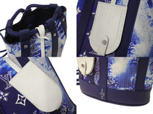 Load image into Gallery viewer, 極美品 LOUIS VUITTON ルイヴィトン モノグラム バンダナ キャンバス ランドネPM ブルー M20562 RFID 中古 4c070191