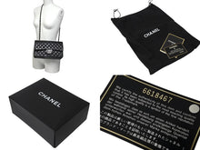 Load image into Gallery viewer, CHANEL シャネル マトラッセ25 Wチェーンショルダーバッグ Wフラップ ココマーク 6番台 ラムスキン ブラック シルバー金具 美品 中古 4c070193