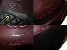 Load image into Gallery viewer, CHANEL シャネル マトラッセ25 Wチェーンショルダーバッグ Wフラップ ココマーク 6番台 ラムスキン ブラック シルバー金具 美品 中古 4c070193