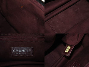 極美品 CHANEL シャネル マトラッセ ココマーク 2way ハンドバッグ チェーンショルダーバッグ 18番台 ワインレッド ブラック 中古 4c070197
