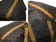 Load image into Gallery viewer, LOUIS VUITTON ルイヴィトン モノグラム キーポル55 ボストンバッグ ブラウン ロゴ ゴールド金具 M41414 美品 中古 4c070198