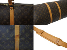 Load image into Gallery viewer, LOUIS VUITTON ルイヴィトン モノグラム キーポル55 ボストンバッグ ブラウン ロゴ ゴールド金具 M41414 美品 中古 4c070198