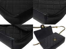 Load image into Gallery viewer, CHANEL シャネル シングルフラップ コインチェーンショルダーバッグ IC イタリア製 キャビアスキン ブラック ゴールド 美品 中古 4c070220