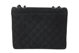 CHANEL シャネル チェーンショルダーバッグ 2番台 デカココ ココマーク キルティング スウェード 刺繍 美品 中古 4c070221