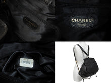 Load image into Gallery viewer, CHANEL シャネル デカココマーク リュック 巾着ショルダーバッグ 3番台 イタリア製 ラムスキン ブラック ゴールド金具 美品 中古 4c070222