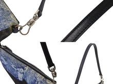 Load image into Gallery viewer, ChristianDior クリスチャンディオール デニムサドルポーチ ショルダーバッグ BO B 0071 シルバー 美品 中古 4c070232