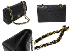 Load image into Gallery viewer, CHANEL シャネル マトラッセ23 Wフラップ ラムスキン 2番台 ブラック ゴールド金具 美品 中古 4c070235