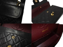 Load image into Gallery viewer, CHANEL シャネル マトラッセ23 Wフラップ ラムスキン 2番台 ブラック ゴールド金具 美品 中古 4c070235