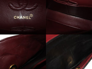 CHANEL シャネル マトラッセ23 Wフラップ ラムスキン 2番台 ブラック ゴールド金具 美品 中古 4c070235