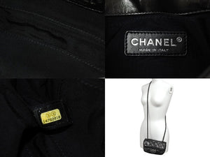 極美品 CHANEL シャネル ミニチェーンショルダーバッグ ココマーク SS 2010 14番台 ラムスキン グレー ガンメタ金具 中古 4c070240