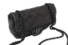 Load image into Gallery viewer, 極美品 CHANEL シャネル ミニチェーンショルダーバッグ ココマーク SS 2010 14番台 ラムスキン グレー ガンメタ金具 中古 4c070240