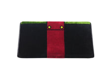 Load image into Gallery viewer, PRADA プラダ カイエ ベルベット 二つ折り長財布 ロングウォレット VELLTO RICAMO ベロア マルチカラー 美品 中古 4c070252