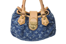 Load image into Gallery viewer, 極美品 LOUIS VUITTON ルイヴィトン モノグラムデニム プリ―ティ ハンドバッグ ブルー ゴールド金具 M95020 中古 4c070257