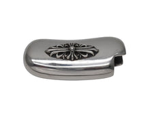Load image into Gallery viewer, CHROME HEARTS クロムハーツ BEANS LIGHTER CASE ビーンズ ライターケース 重量約127.8g フローラルクロス シルバー 美品 中古 4c070264