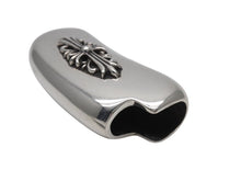 Load image into Gallery viewer, CHROME HEARTS クロムハーツ BEANS LIGHTER CASE ビーンズ ライターケース 重量約127.8g フローラルクロス シルバー 美品 中古 4c070264