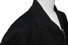Load image into Gallery viewer, RICK OWENS リックオウエンス 16AW ボンバージャケット RU16F6775 レザー ブラック サイズ40 美品 中古 4c070275