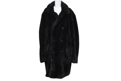 極美品 SUPREME シュプリーム ファーコートジャケット アクリルポリエステル ブラック サイズM 中古 4c070278 
