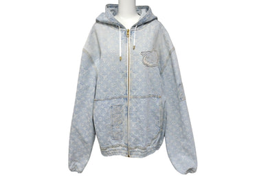 LOUIS VUITTON ルイヴィトン × NBA コラボ ジップスルーフーディ ブルゾン ジャケット 54 パーカー RM212 UZD HLA01W 美品 中古 4c070283