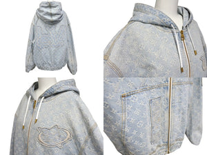 LOUIS VUITTON ルイヴィトン × NBA コラボ ジップスルーフーディ ブルゾン ジャケット 54 パーカー RM212 UZD HLA01W 美品 中古 4c070283
