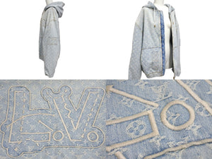 LOUIS VUITTON ルイヴィトン × NBA コラボ ジップスルーフーディ ブルゾン ジャケット 54 パーカー RM212 UZD HLA01W 美品 中古 4c070283