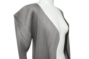 極美品 PLEATS PLEASE ISSEY MIYAKE プリーツプリーズ イッセイミヤケ ワンピース PP04-JH617 グレー サイズ3 中古 4c070285