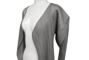 極美品 PLEATS PLEASE ISSEY MIYAKE プリーツプリーズ イッセイミヤケ ワンピース PP04-JH617 グレー サイズ3 中古 4c070285