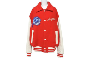 LOUIS VUITTON ルイヴィトン スタジャン RM231H サイズ50 サイケデリックフラワー 23SS 草間彌生コラボ ウール 牛革 美品 中古 4c070286