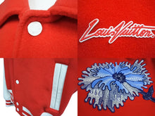 Load image into Gallery viewer, LOUIS VUITTON ルイヴィトン スタジャン RM231H サイズ50 サイケデリックフラワー 23SS 草間彌生コラボ ウール 牛革 美品 中古 4c070286