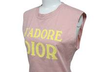 Load image into Gallery viewer, ChristianDior クリスチャンディオール タンクトップ ジャドール ノースリーブ 2E12155300 ピンク イエロー サイズ40 美品 中古 4c070292