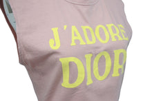 Load image into Gallery viewer, ChristianDior クリスチャンディオール タンクトップ ジャドール ノースリーブ 2E12155300 ピンク イエロー サイズ40 美品 中古 4c070292
