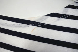 CHANEL シャネル 長袖Ｔシャツ C07811W04206 サイズM 2008年 クリスマス限定 ココマーク ボーダー ホワイト 美品 中古 4c070293