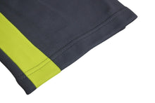 Load image into Gallery viewer, BALENCIAGA バレンシアガ トラックパンツ 601609 サイズ46 サイドライン 刺繍ロゴ グレー ライムグリーン 美品 中古 4c070297