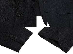 CARUSO カルソー セットアップ ウール ナイロン ジャケット パンツ イタリア製 ブラック グレー 美品 中古 4c070302