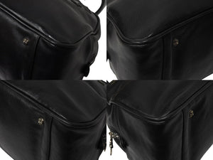 ChromeHearts クロムハーツ 新型 スモール ジムバッグ セメタリークロスパッチ ボストンバッグ CHチャーム ブラック 美品 中古 4c070306