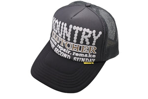 未使用 KAPITAL キャピタル パールクラッチャーDtトラックCAP 帽子 グレー ブラック EK1377XHB 中古 4c070330 