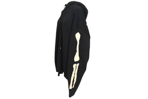 未使用 KAPITAL キャピタル 24AW ニット BONE ボーン 5G ウール ブラック ホワイト フードセーター サイズ3 K2410KN079 中古 4c070333 