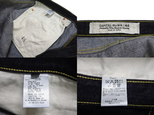 未使用 KAPITAL キャピタル デニム 5P モンキー オーバーサイズ CISCO サイズ46 ネイビー コットン SLP101A2 中古 4c070342 