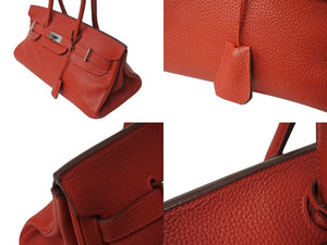 HERMES エルメス Shoulder Birkin ショルダーバーキン トゴ ヴァーミリオンレッド シルバー金具 □I刻印 2005年製 美品 中古 4c070375