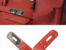 Load image into Gallery viewer, HERMES エルメス Shoulder Birkin ショルダーバーキン トゴ ヴァーミリオンレッド シルバー金具 □I刻印 2005年製 美品 中古 4c070375
