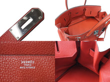 Load image into Gallery viewer, HERMES エルメス Shoulder Birkin ショルダーバーキン トゴ ヴァーミリオンレッド シルバー金具 □I刻印 2005年製 美品 中古 4c070375