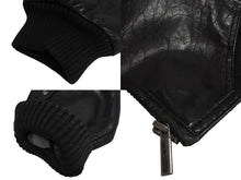 Load image into Gallery viewer, pellepelle ペレペレ レザージャケット ビックシルエット スタッズ ナイロン レザー ブラック 美品 中古 4c070376