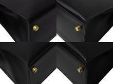 Load image into Gallery viewer, 新品同様 HERMES エルメス ケリー28 外縫い ブラック ◻︎D刻印 カーフスキン ゴールド金具 V金具 ハンドバッグ 中古 4c070377