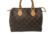 Load image into Gallery viewer, LOUIS VUITTON ルイヴィトン スピーディ25 ハンドバッグ M41528 旧型 モノグラム PVC レザー ゴールド金具 ブラウン 良品 中古 4c070384