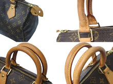 Load image into Gallery viewer, LOUIS VUITTON ルイヴィトン スピーディ25 ハンドバッグ M41528 旧型 モノグラム PVC レザー ゴールド金具 ブラウン 良品 中古 4c070384