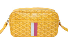 Load image into Gallery viewer, GOYARD ゴヤール カップヴェールPMバッグ ショルダーバッグ CAPVE2PMLTY08CL08P イエロー シルバー金具 PVC レザー 美品 中古 4c070387