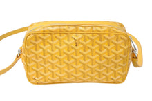 Load image into Gallery viewer, GOYARD ゴヤール カップヴェールPMバッグ ショルダーバッグ CAPVE2PMLTY08CL08P イエロー シルバー金具 PVC レザー 美品 中古 4c070387