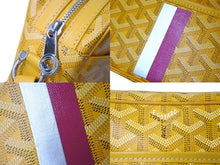 Load image into Gallery viewer, GOYARD ゴヤール カップヴェールPMバッグ ショルダーバッグ CAPVE2PMLTY08CL08P イエロー シルバー金具 PVC レザー 美品 中古 4c070387